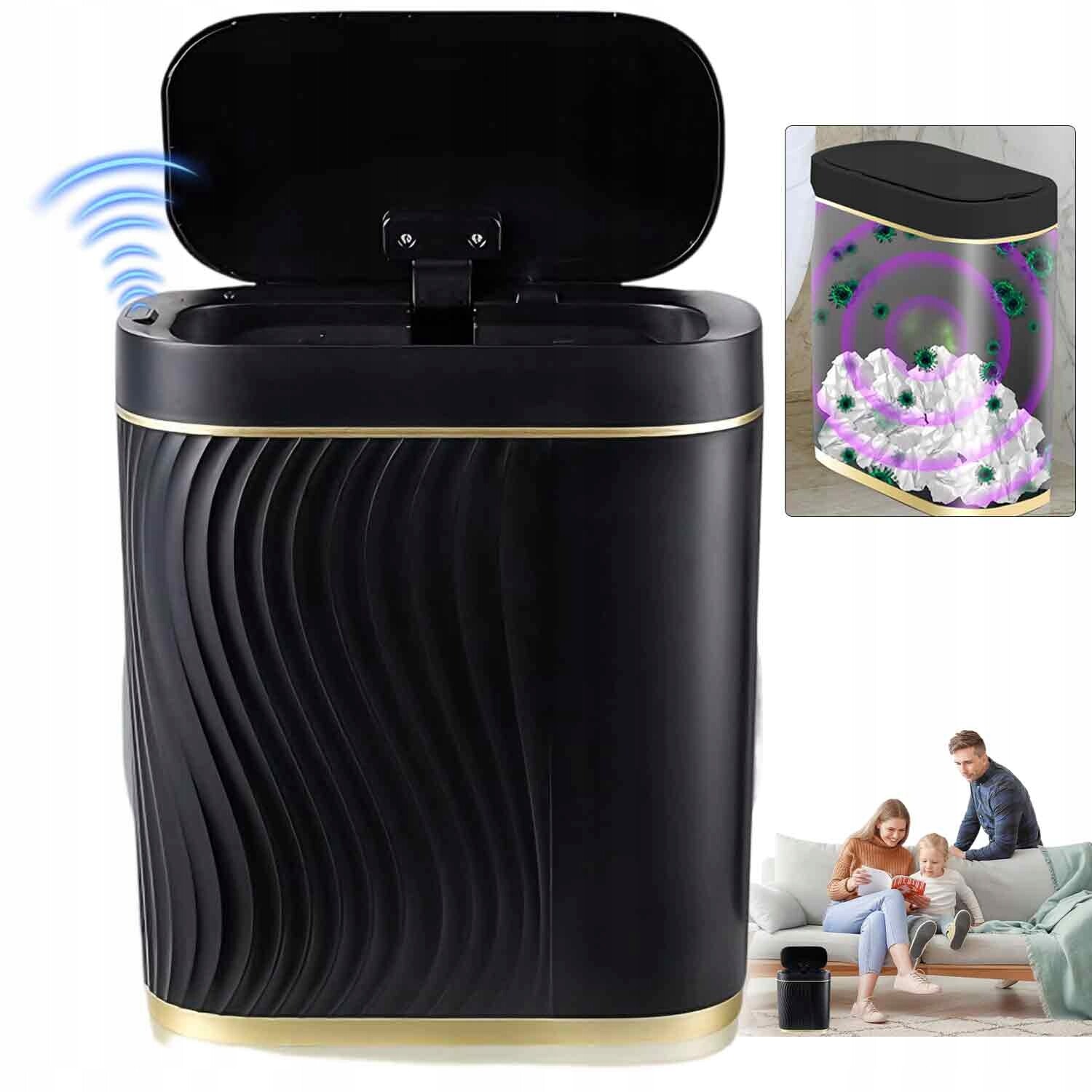 odpadkový koš do kuchyně s 8l senzorem, bezdotykový, automatický, vzduchotěsný