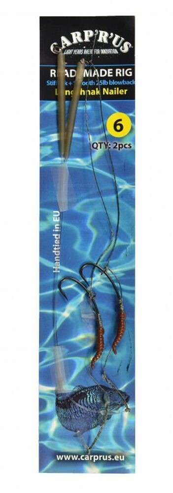 Carp 'R' Us Návazec Ready Combi Rig Stiff Link 50lbs - vel.6, 2ks