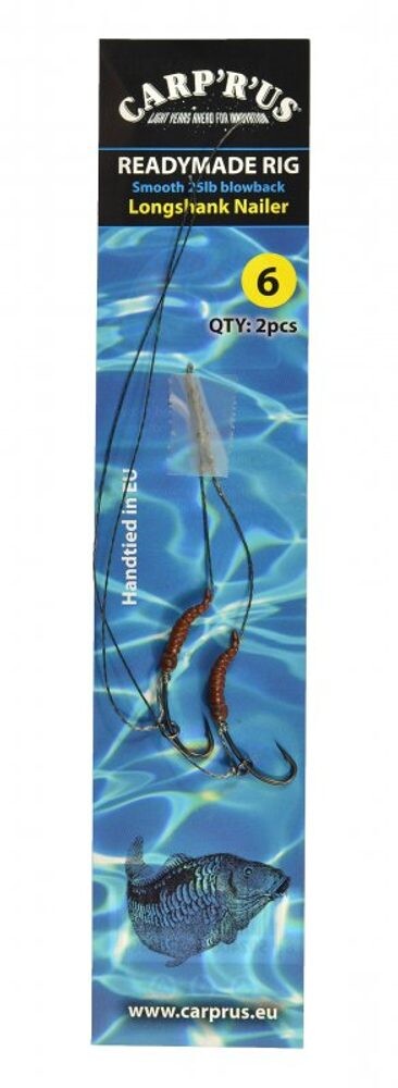 Carp 'R' Us Návazec Blowback Rig - Smooth 25lbs - vel.8, 2ks