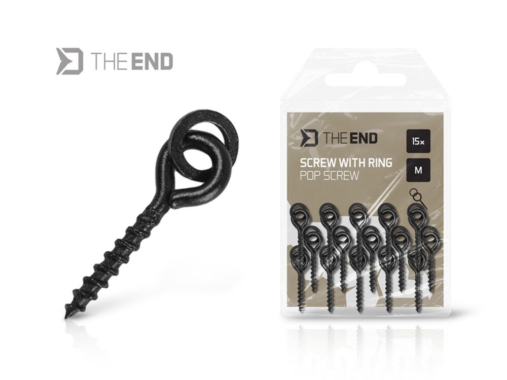 Delphin Vrtáček s kroužkem TheEND POP Screw 15ks - M/8mm