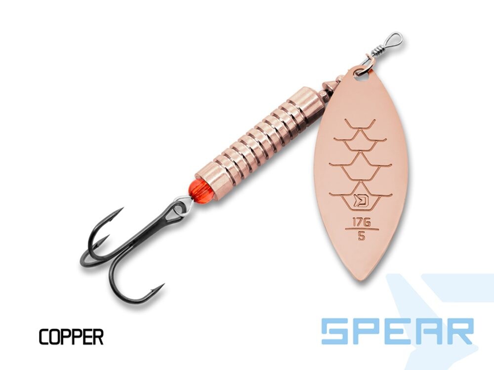 Delphin Třpytka Spear Copper - vel.0  3g
