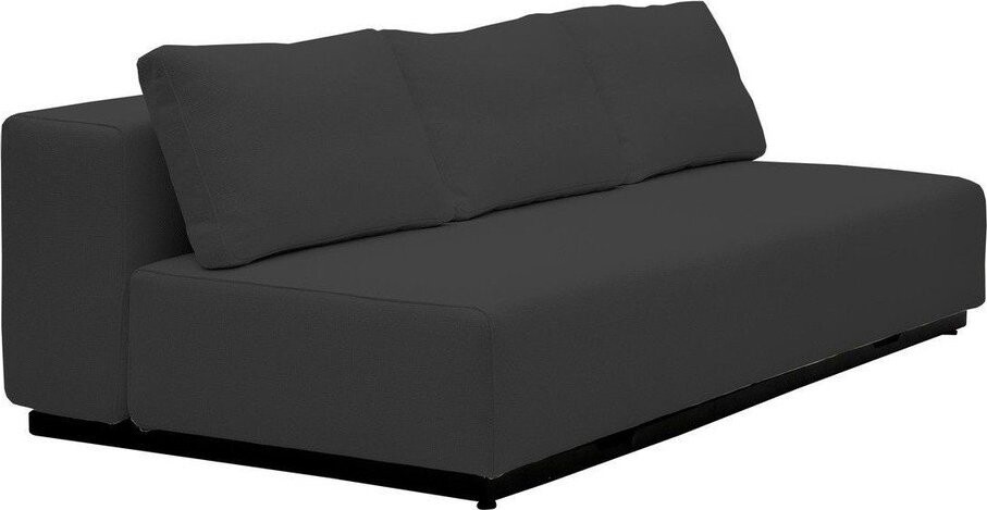 Černá rozkládací pohovka Softline Nevada, 200 cm