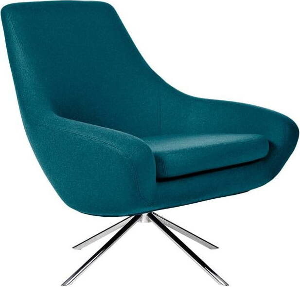 Tyrkysové otočné křeslo Softline Noomi Swivel