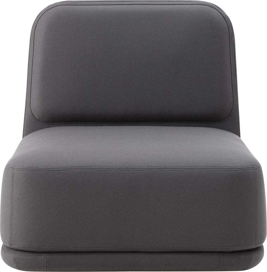 Tmavě šedé křeslo Softline Standby Medium