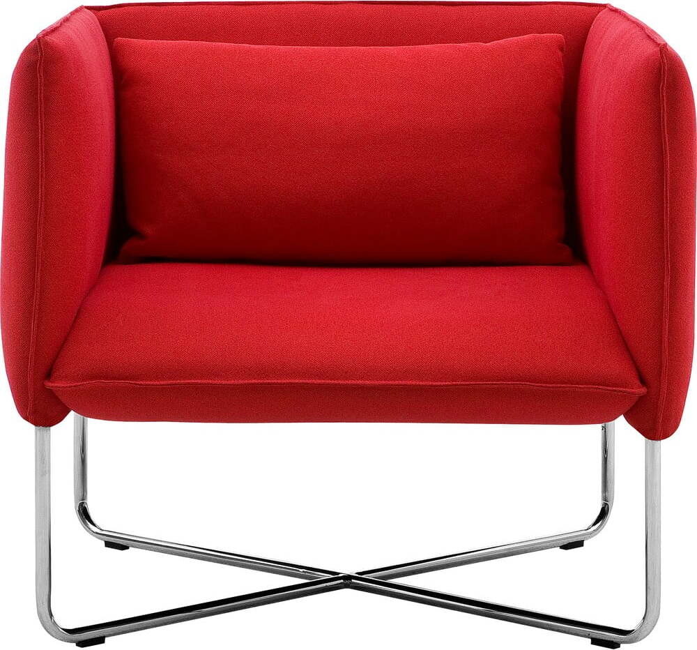 Červené křeslo Softline Groove