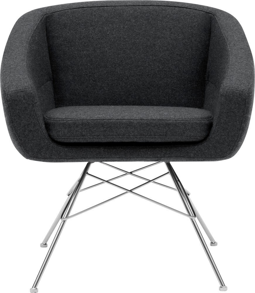 Antracitové křeslo Softline Aiko