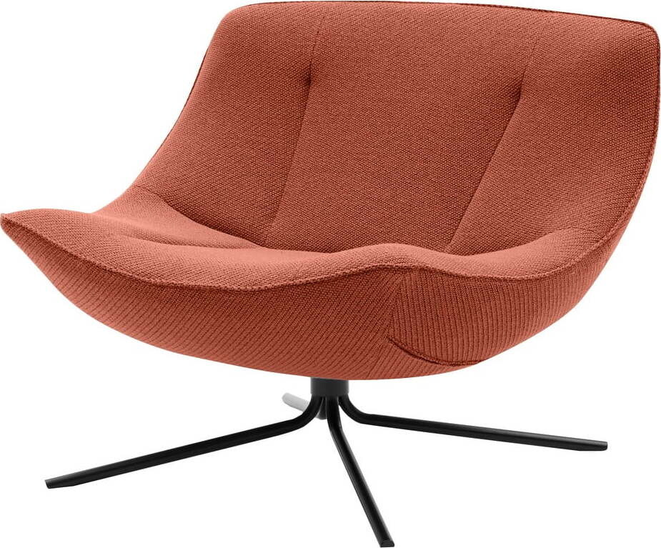 Oranžové otočné křeslo Softline Vera Swivel