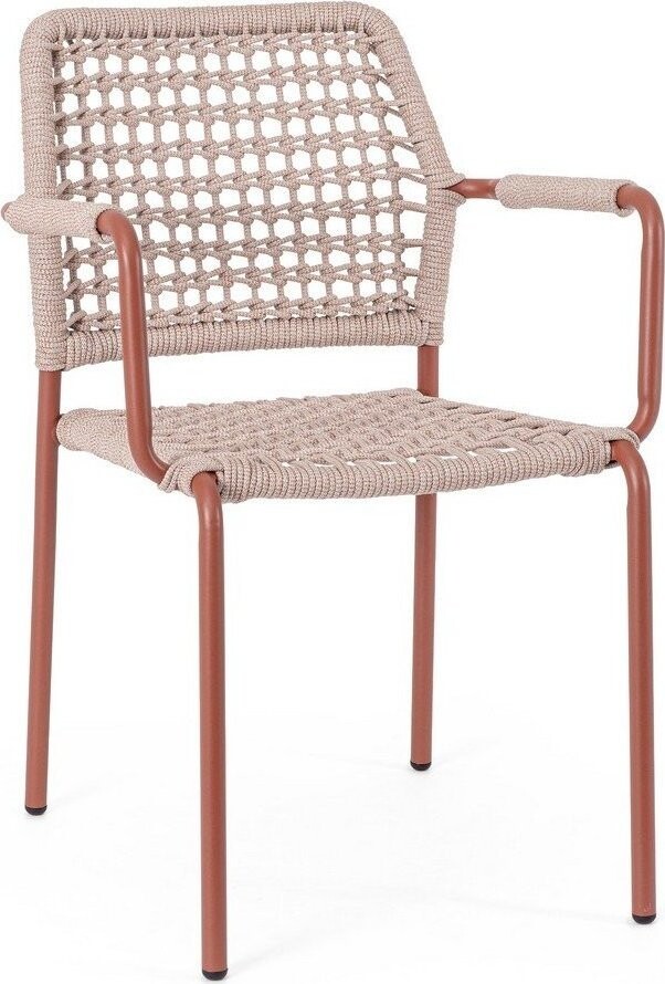 Béžová kovová zahradní židle Rajada – Bizzotto