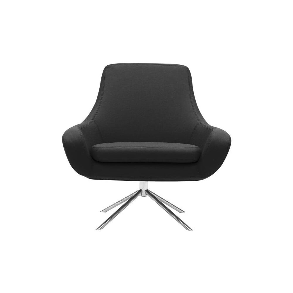Antracitové otočné křeslo Softline Noomi Swivel