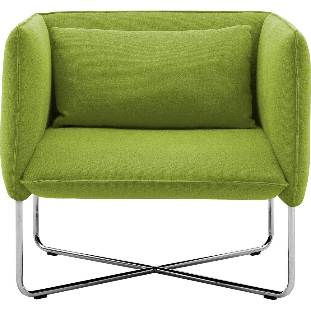 Limetkově zelené křeslo Softline Groove