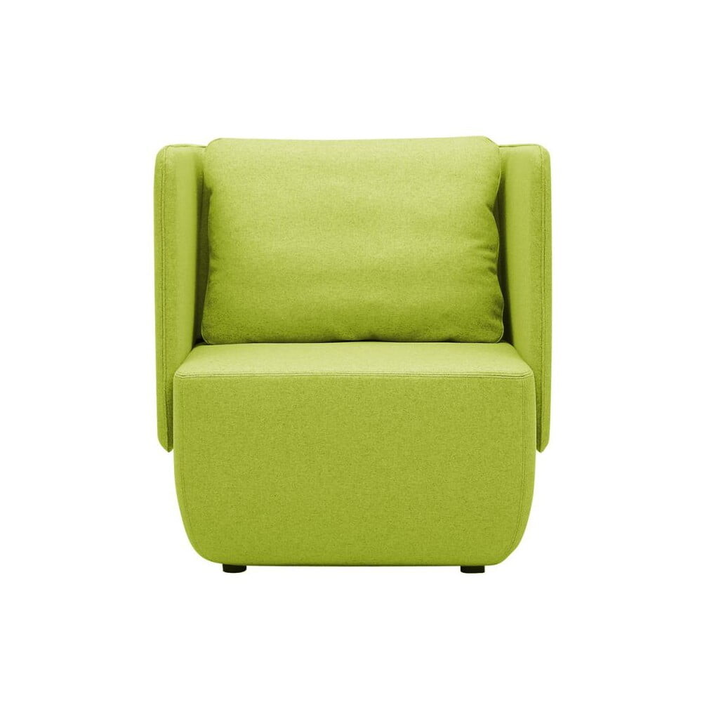 Limetkově zelené křeslo Softline Opera Low