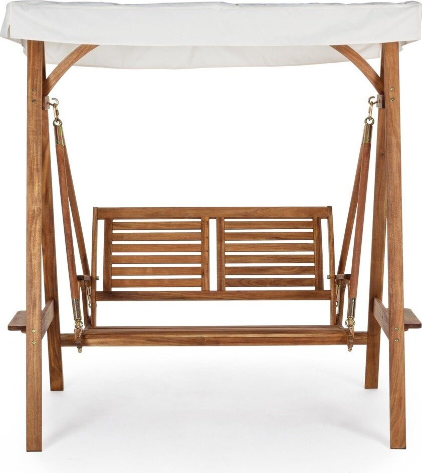 Dřevěná zahradní houpačka v přírodní barvě Noemi – Bizzotto