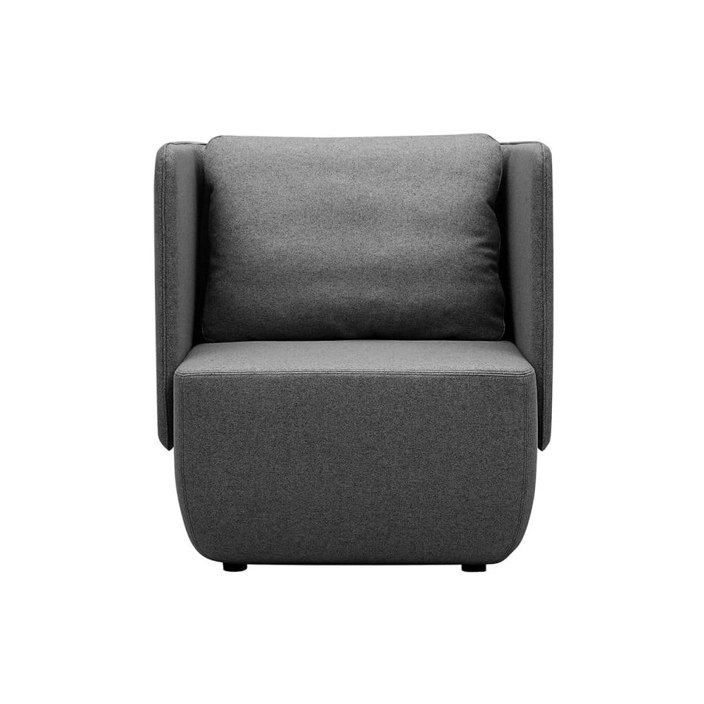 Antracitové křeslo Softline Opera Low