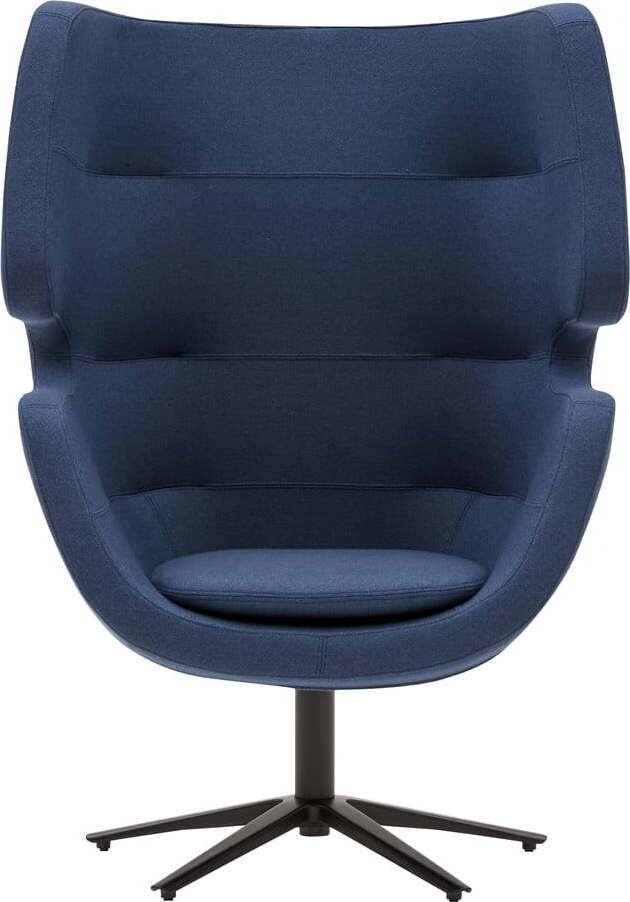 Tmavě modré otočné křeslo Softline Moai
