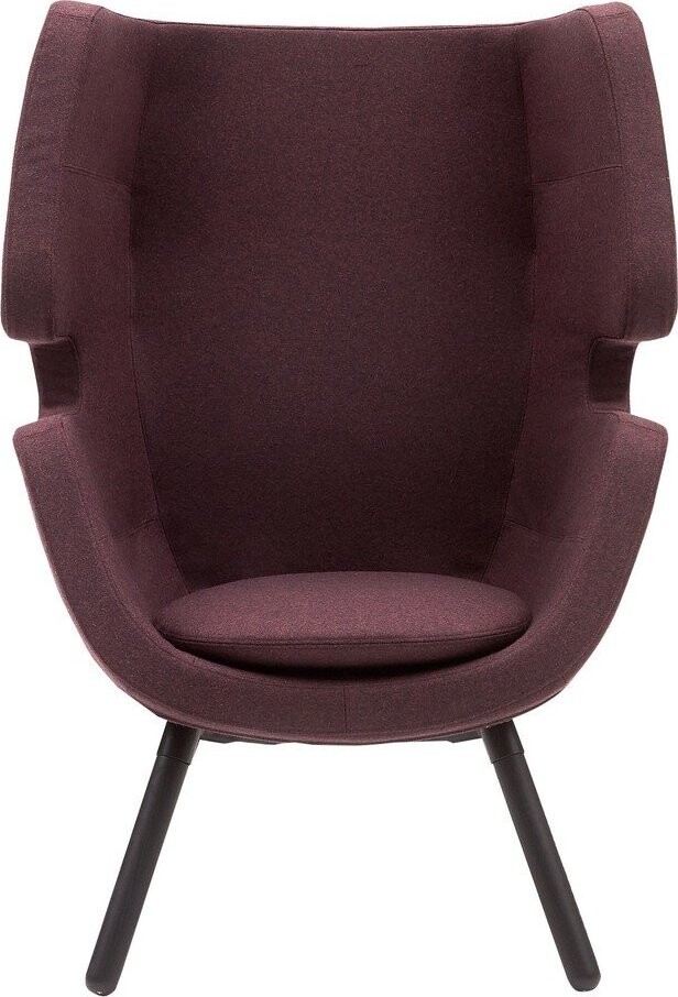 Tmavě fialové křeslo Softline Moai