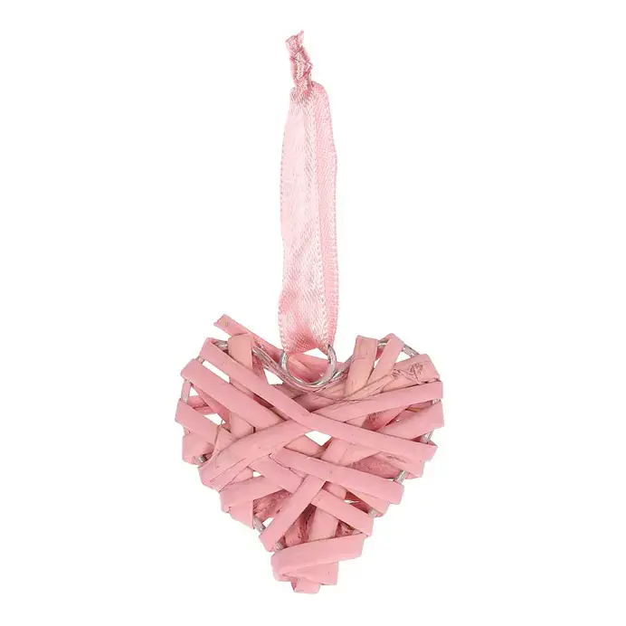 Autronic Srdce proutěné OC3772-PINK