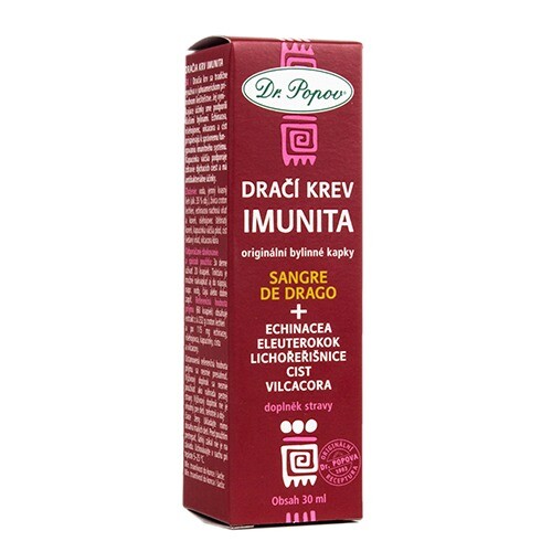 Tinktura Dračí krev  IMUNITA, 30 ml Dr. Popov