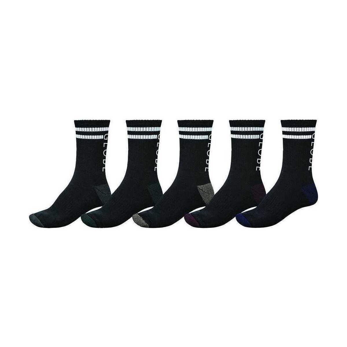 Globe  Carter crew sock 5 pack  Černá