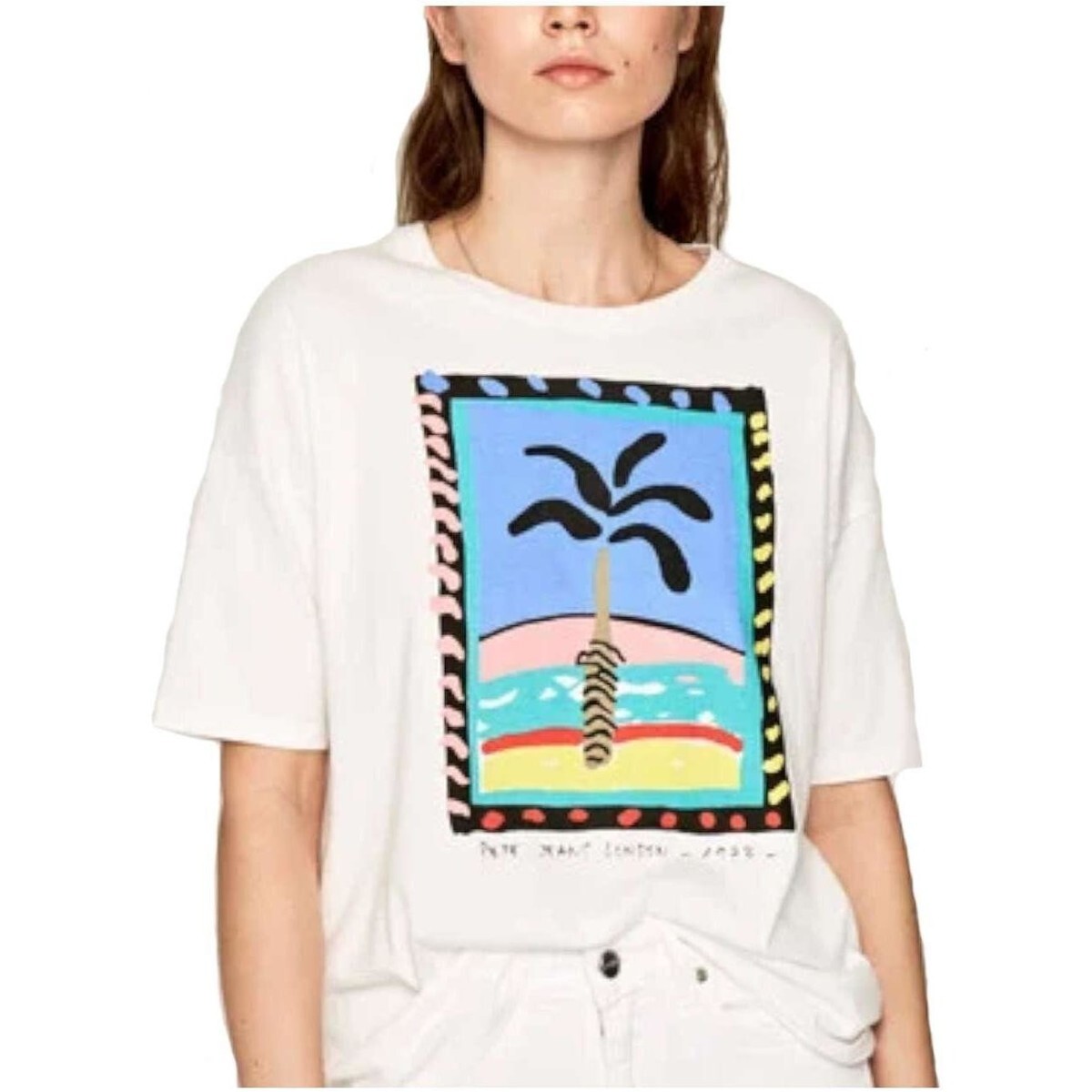 Pepe jeans  PL504466  Bílá