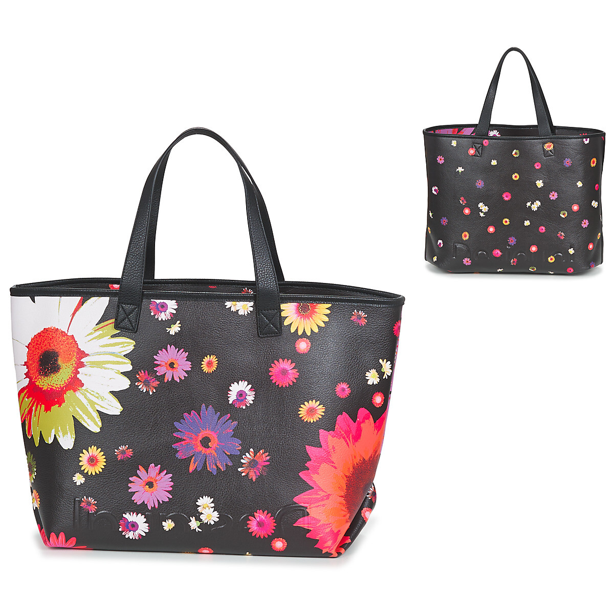 Desigual  DAISY POP_NAMIBIA REVERSIBLE  Černá