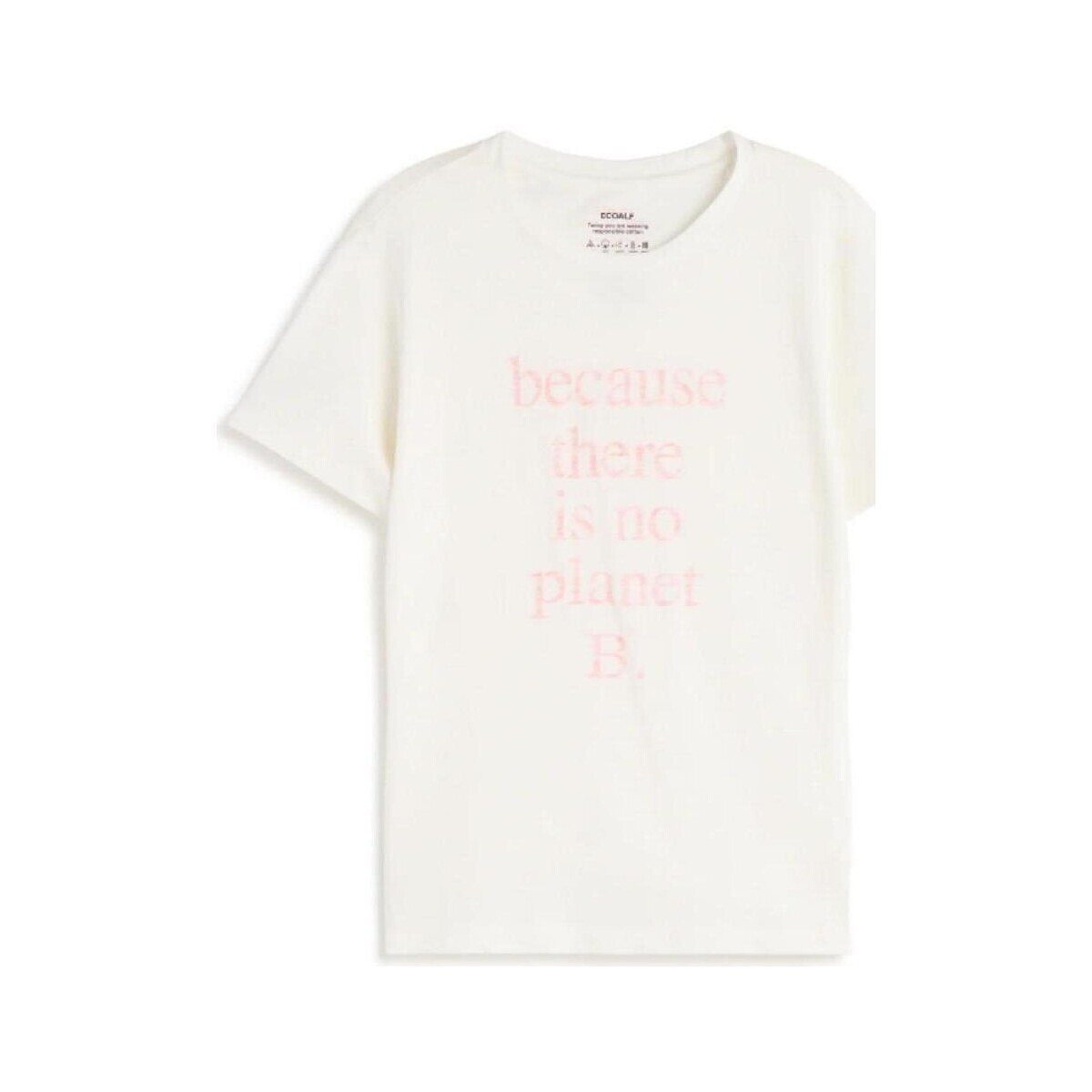 Ecoalf  MCWGATSLOVIS0123S24  Bílá