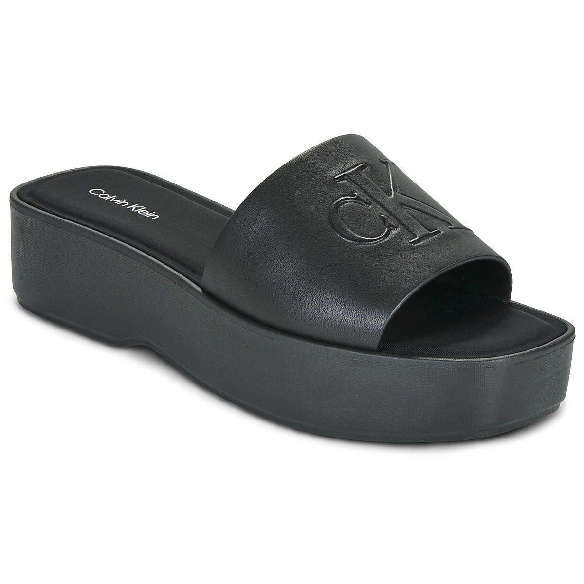 Calvin Klein Jeans  FLATF SNDL LTH MG  Černá