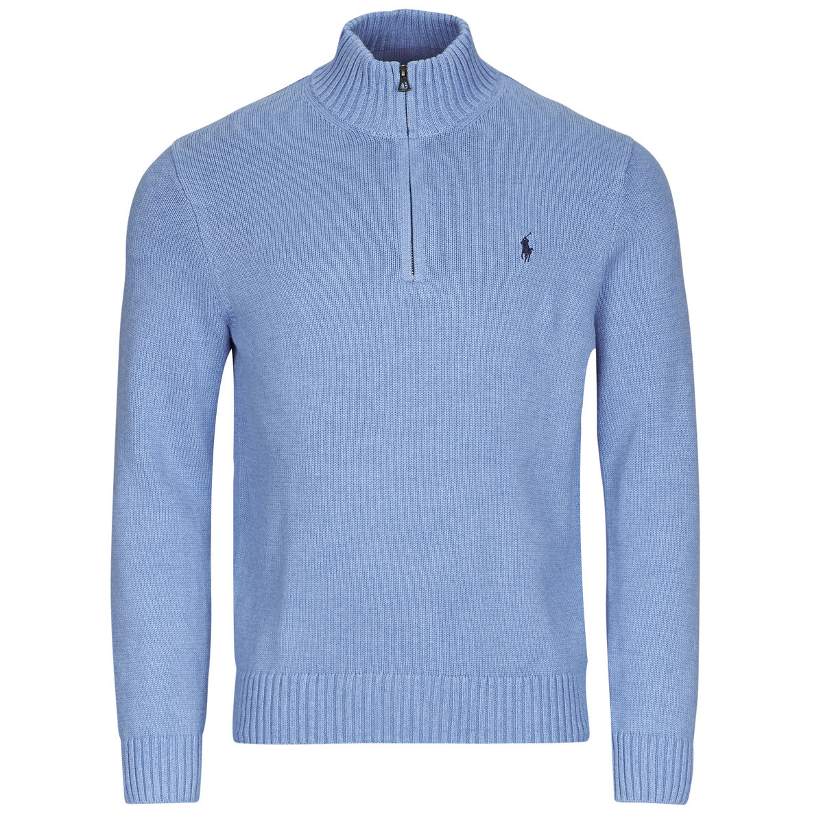 Polo Ralph Lauren  PULL DEMI ZIP EN COTON  Modrá