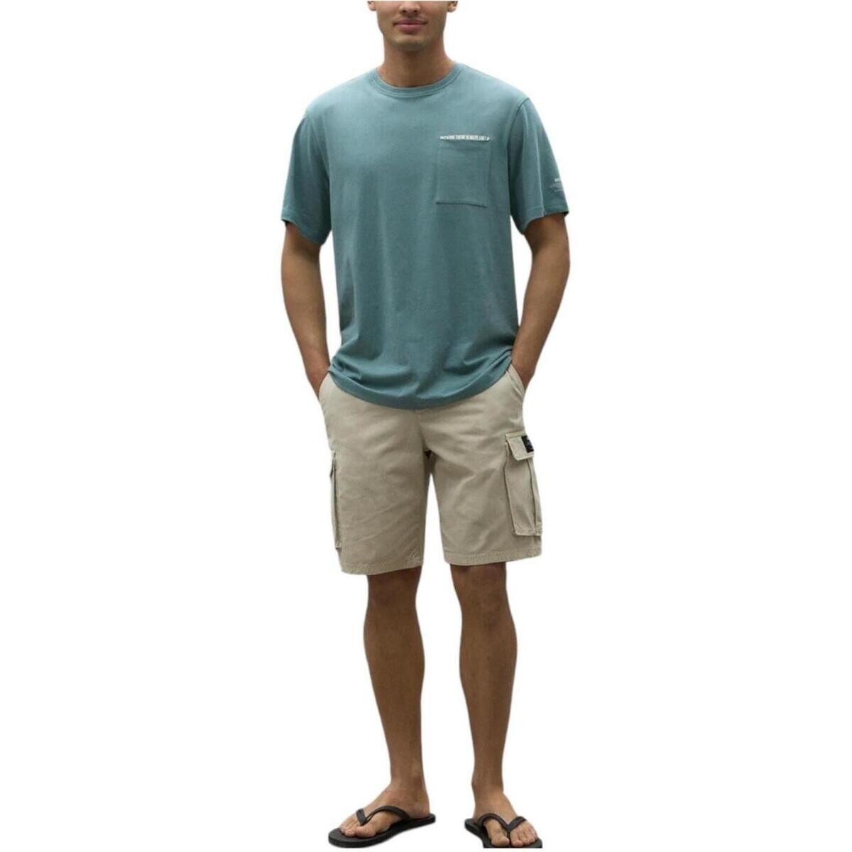 Ecoalf  MCMGATSDERA00803S24  Modrá