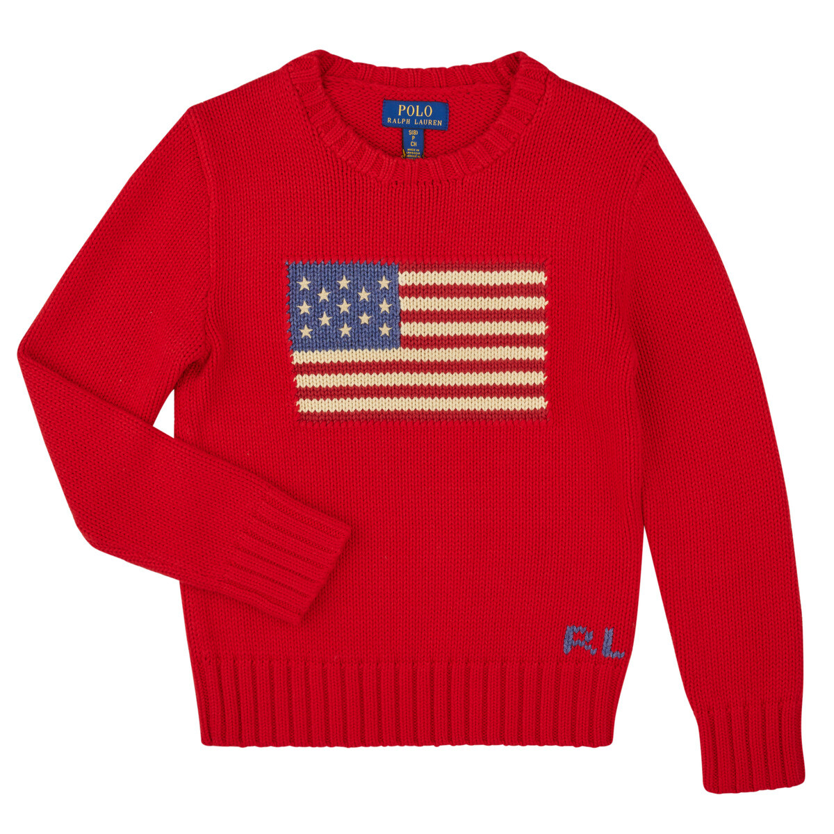 Polo Ralph Lauren  FLAG CN SWTR-TOPS-SWEATER  Červená