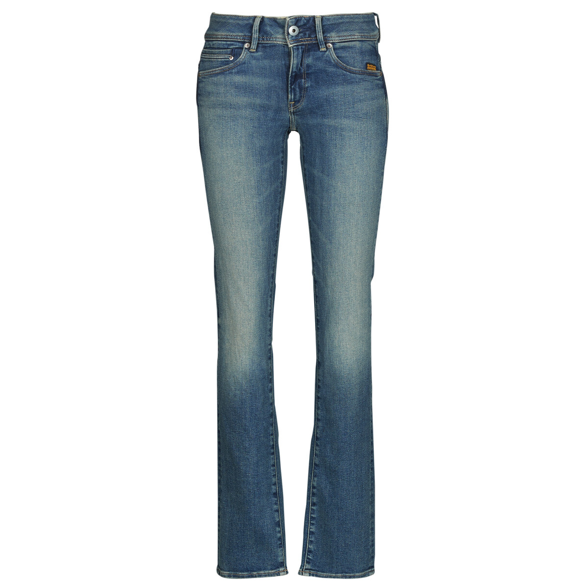 G-Star Raw  MIDGE SLIM STRAIGHT  Modrá