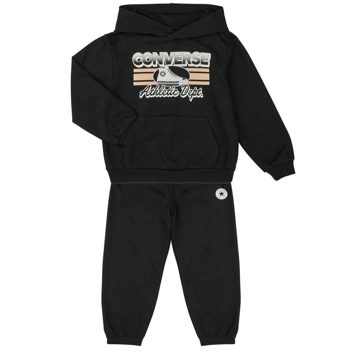 Converse CHEST STRIPE W SNKR GFX PO SET Černá