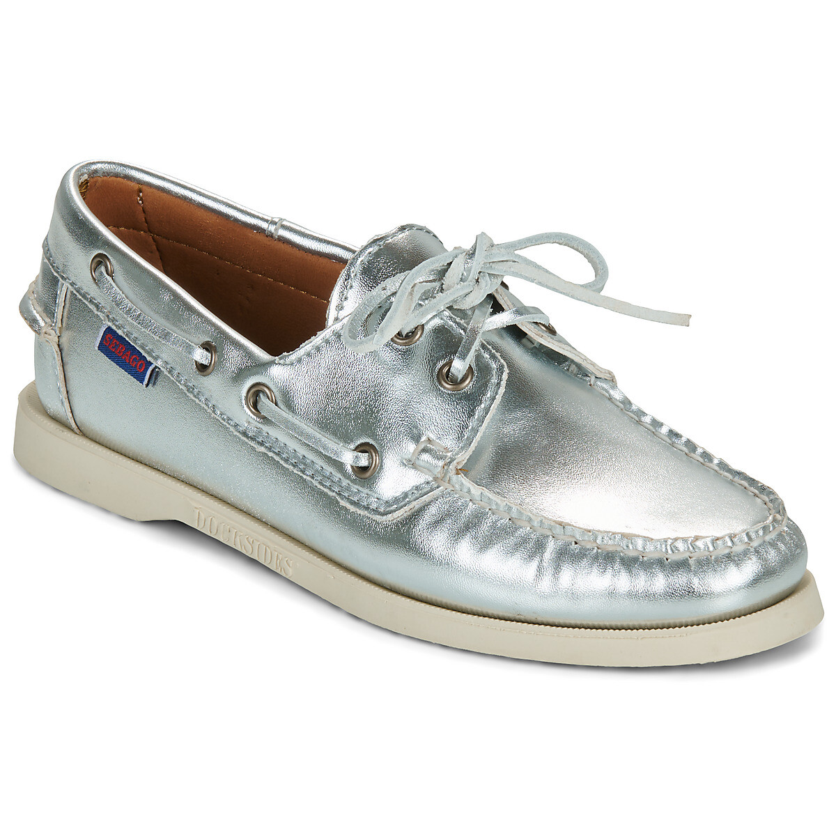 Sebago  DOCKSIDES PORTLAND MET WOMAN  Stříbrná