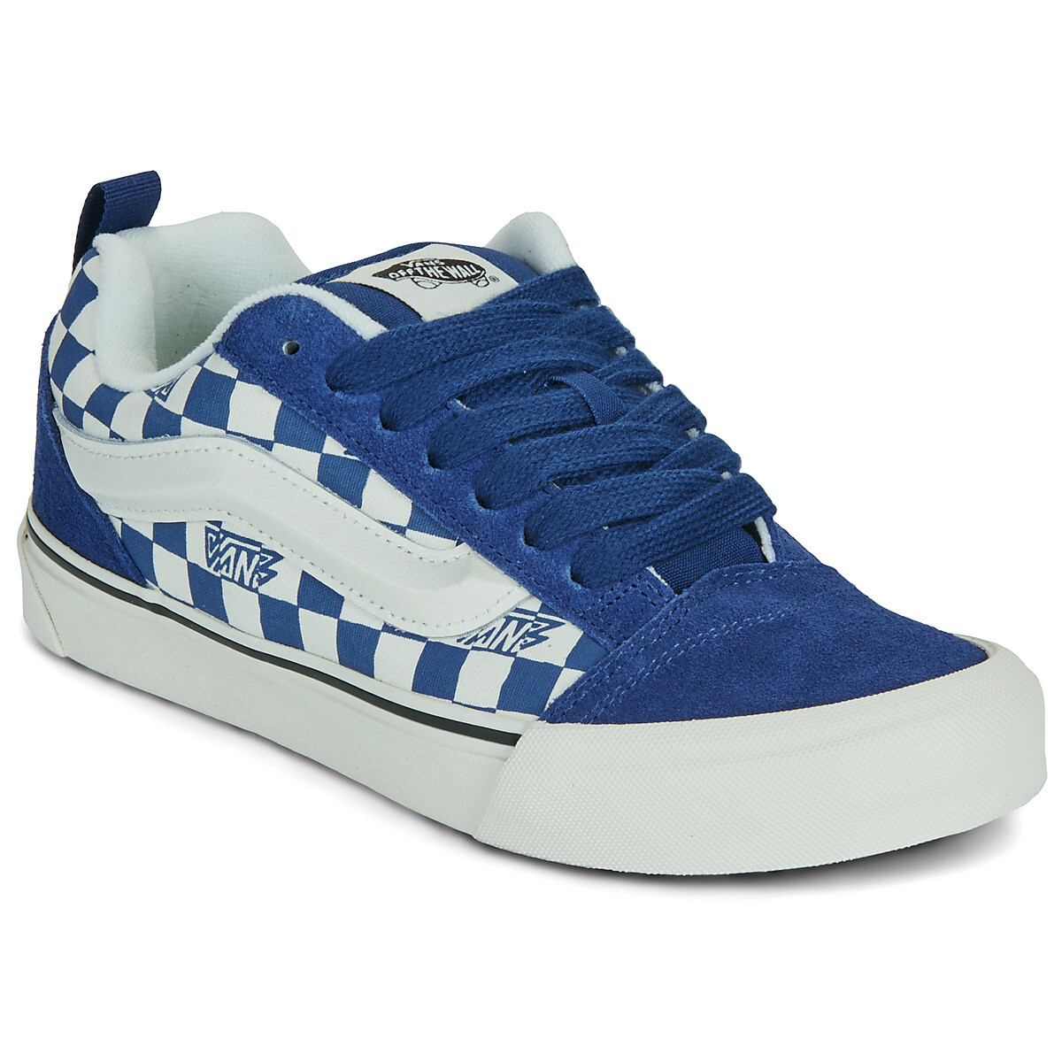 Vans  Knu Skool GEO CHECK INDIGO  Modrá