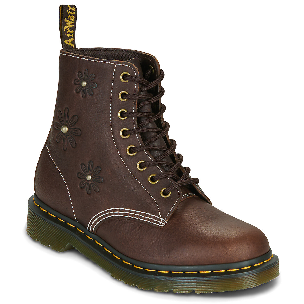 Dr. Martens  Pascal Flower Dark Brown Grizzly  Hnědá