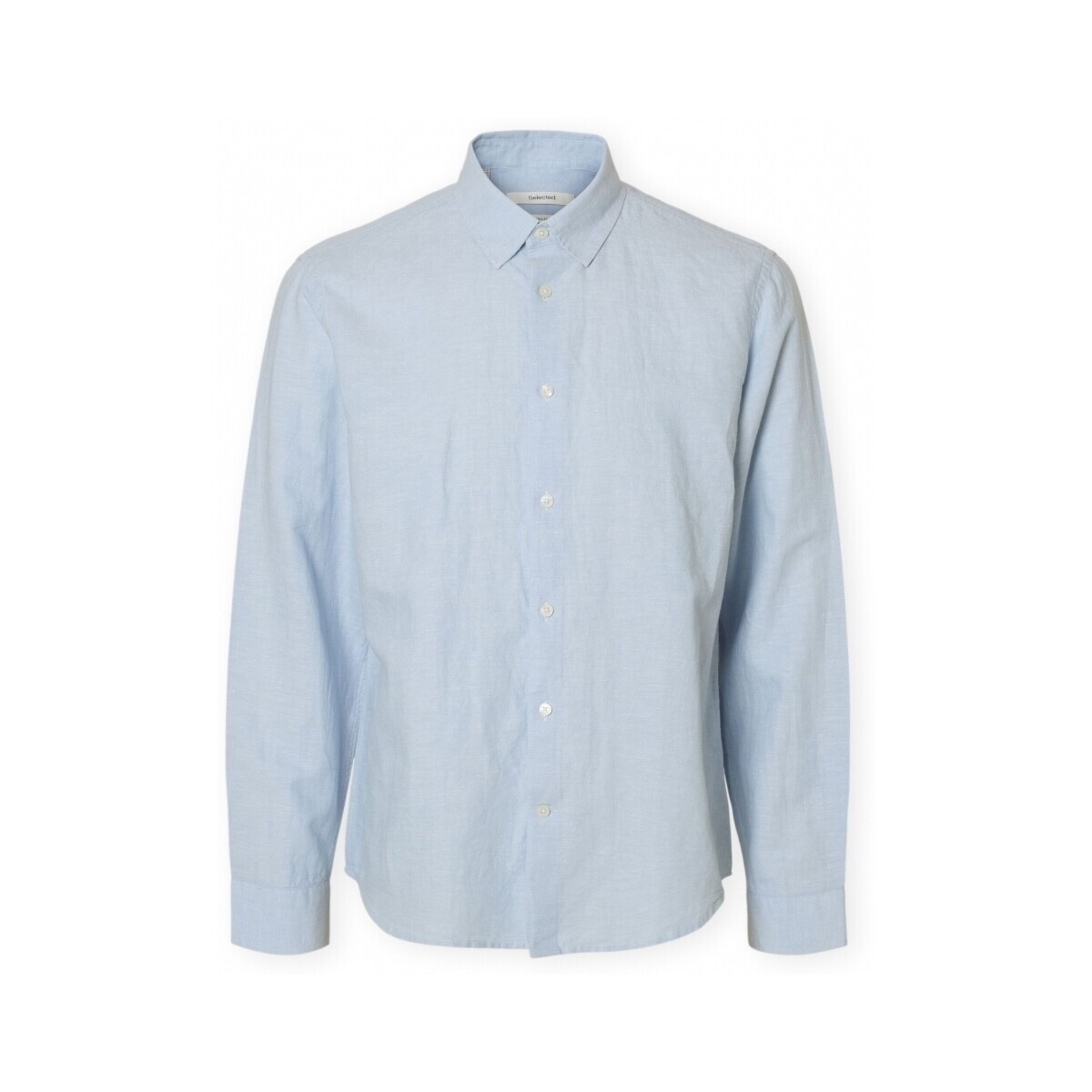 Selected  Noos Regclay Shirt - Dusty Blue  Modrá