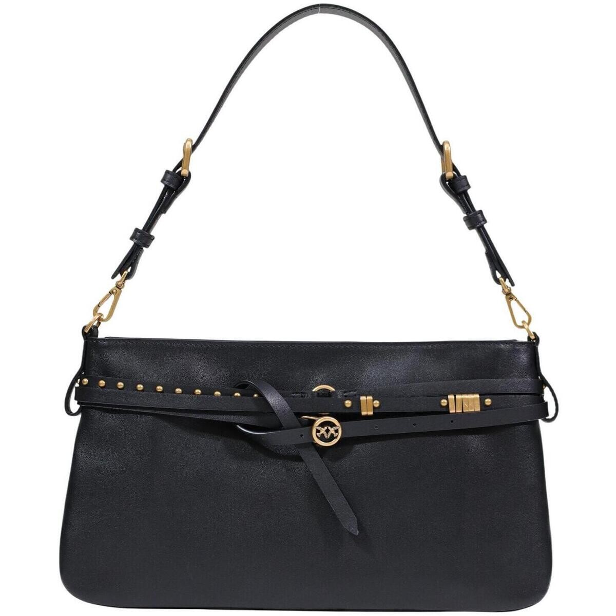 Pinko  BELT BAG CLASSIC VITELLO MORBI 106176 A0QO  Černá