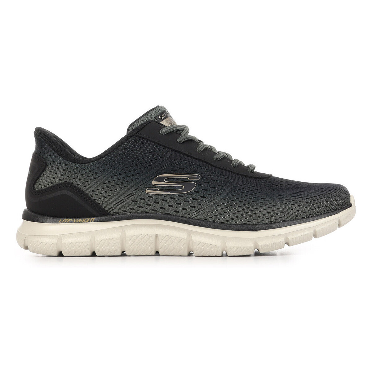 Skechers  Track Revno Engineered Mesh Round Stretch Lace Slip Ins  Zelená