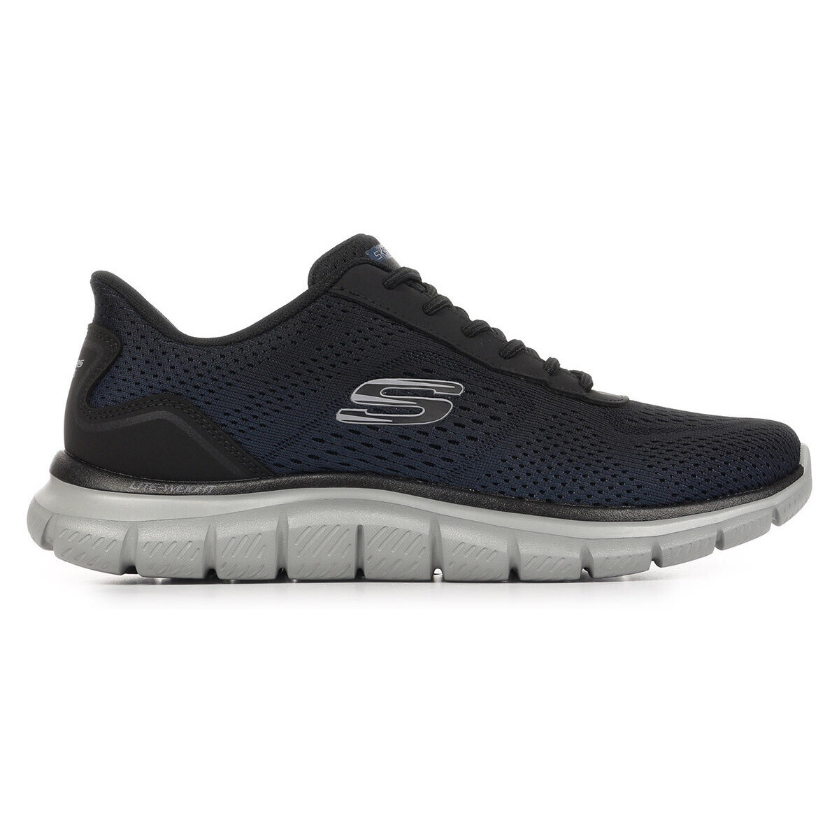 Skechers  Track Revno Engineered Mesh Round Stretch Lace Slip Ins  Modrá