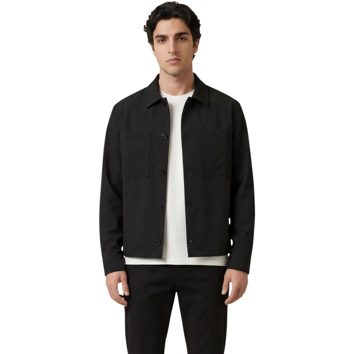 Only & Sons   Onswill 0292 Loose Overshirt 22036352  Černá