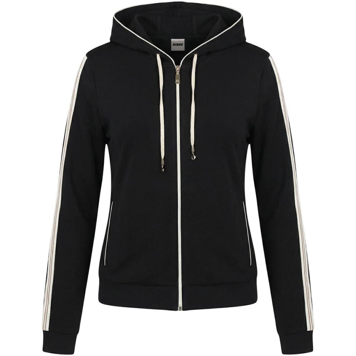 Guess  CIRCE FULL ZIP HOODIE - V6GQ07 K3096  Černá