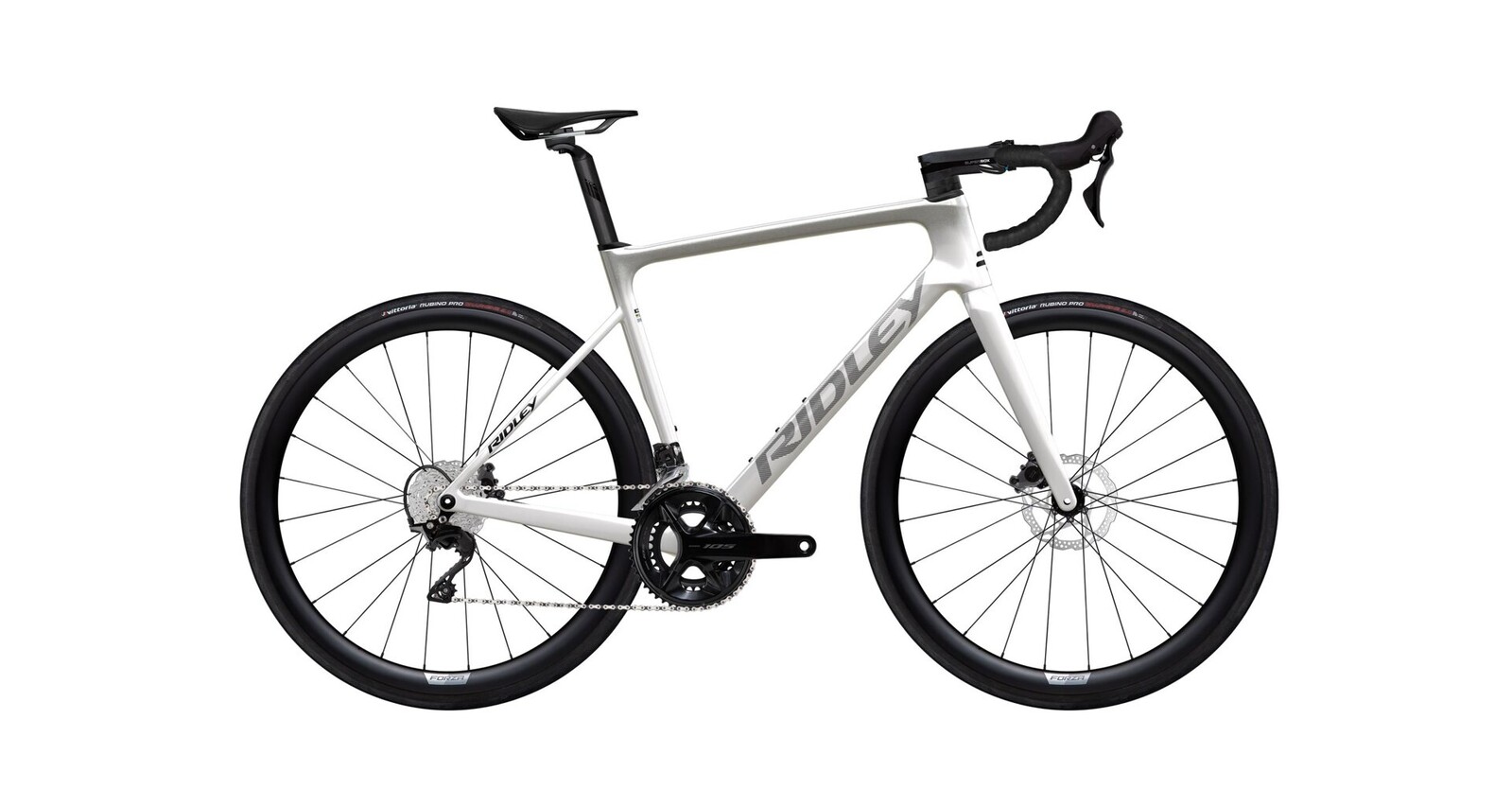 Ridley Falcn Shimano 105 Di2 - Pearl White / Silver / Black Velikost: S