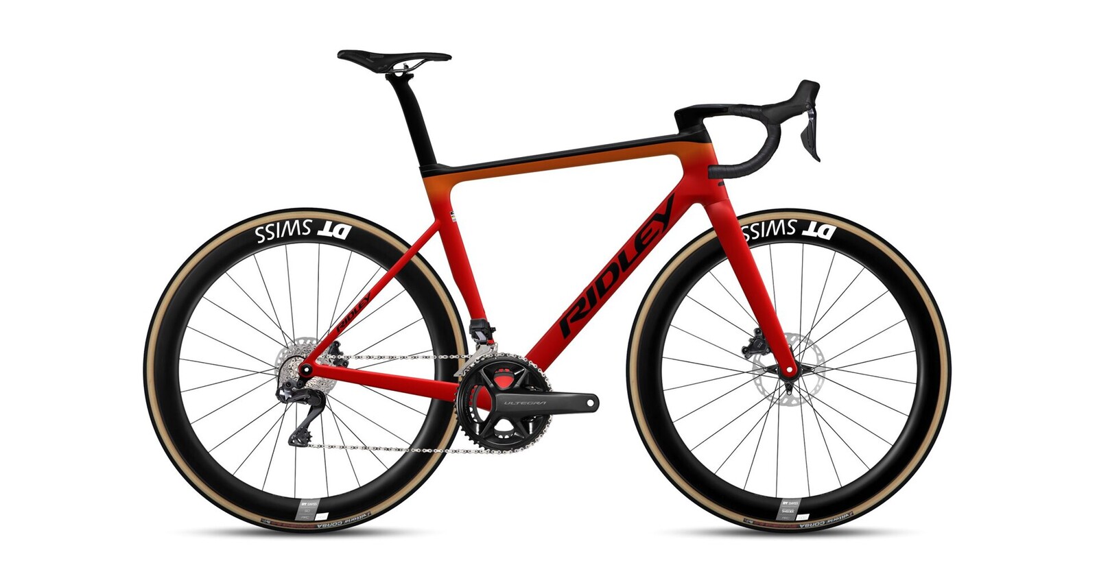 Ridley Falcn RS Shimano Ultegra Di2 - Red / Orange / Black Velikost: M