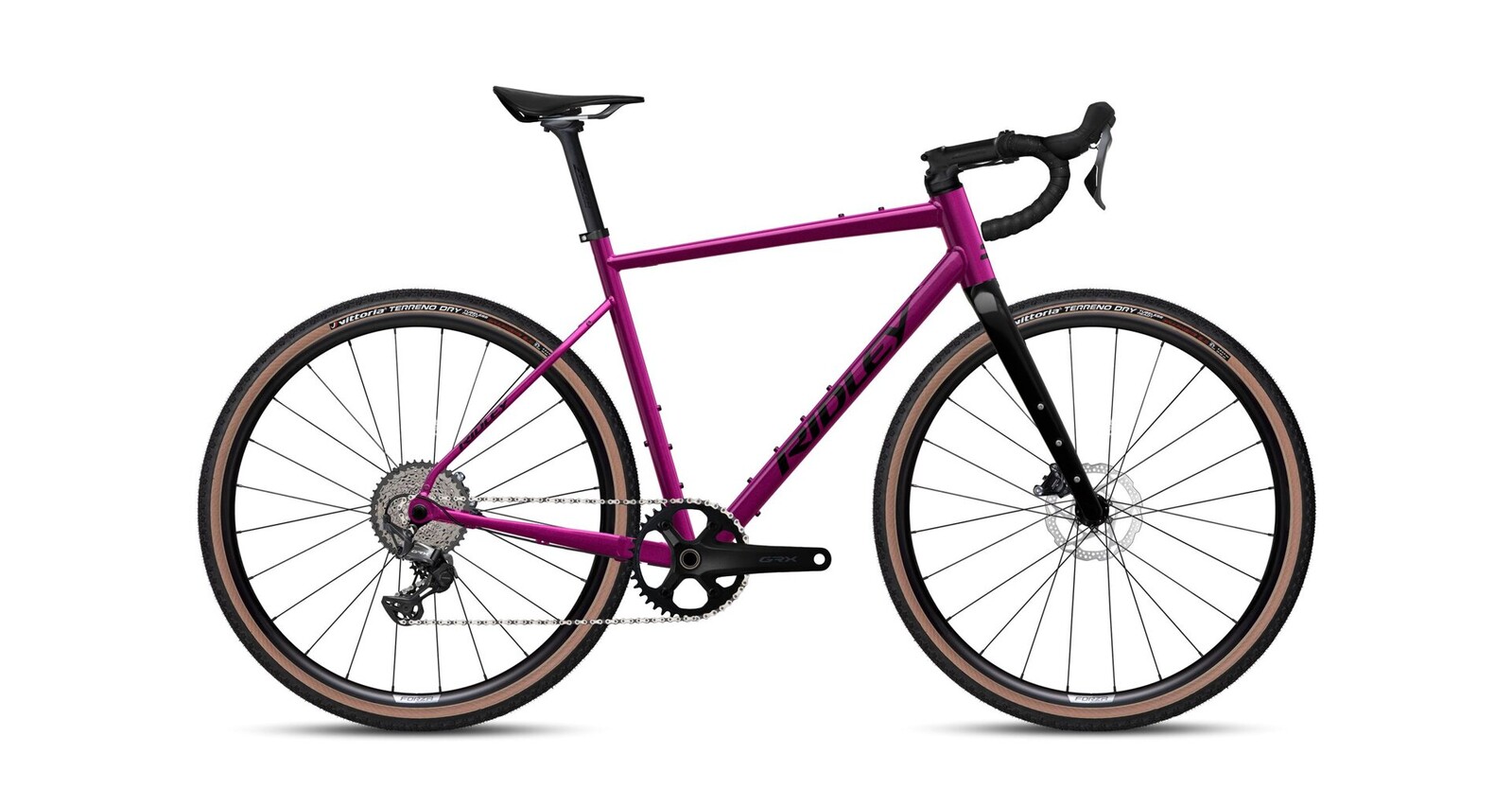 Ridley Kanzo Adventure Alu Shimano GRX800 - Jazzberry Jam Metallic / Black Velikost: M
