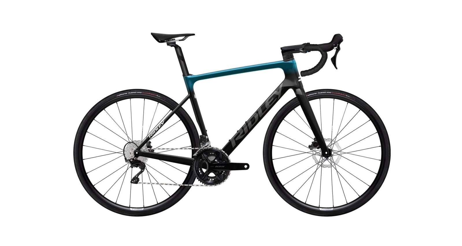 Ridley Falcn Shimano 105 - UD Carbon / Aqualand / Silver Velikost: XS