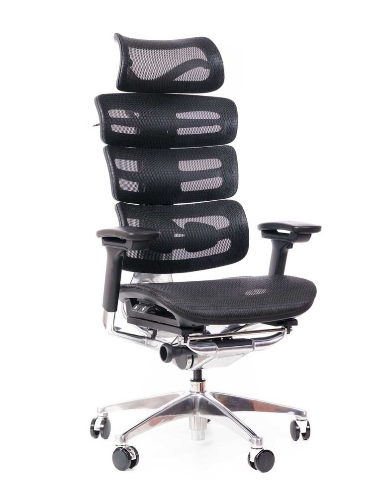 Kancelářská ergonomická židle TRINITY — černá Sego