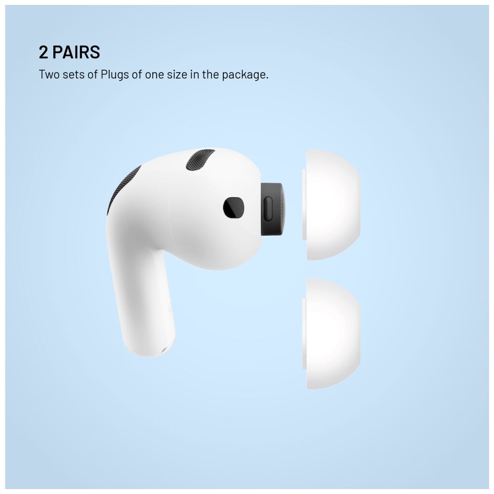 Silikonové špunty FIXED Plugs pro Apple Airpods Pro 3, 2 sady, velikost XXS
