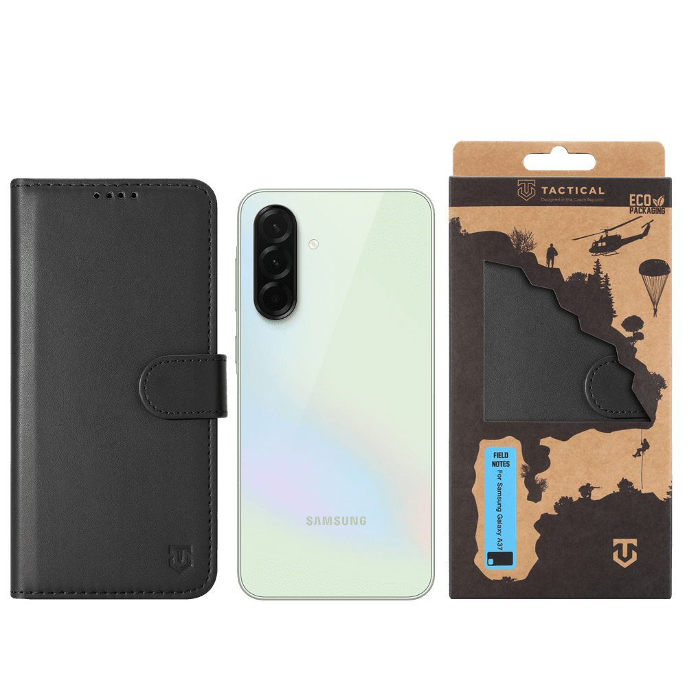 Flipové pouzdro Tactical Field Notes pro Samsung Galaxy A37, černá