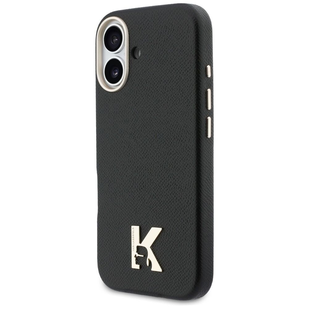 Zadní kryt KARL LAGERFELD case pro Apple iPhone 17 compatible with MagSafe KLHMP17S5PGFKHGK, black