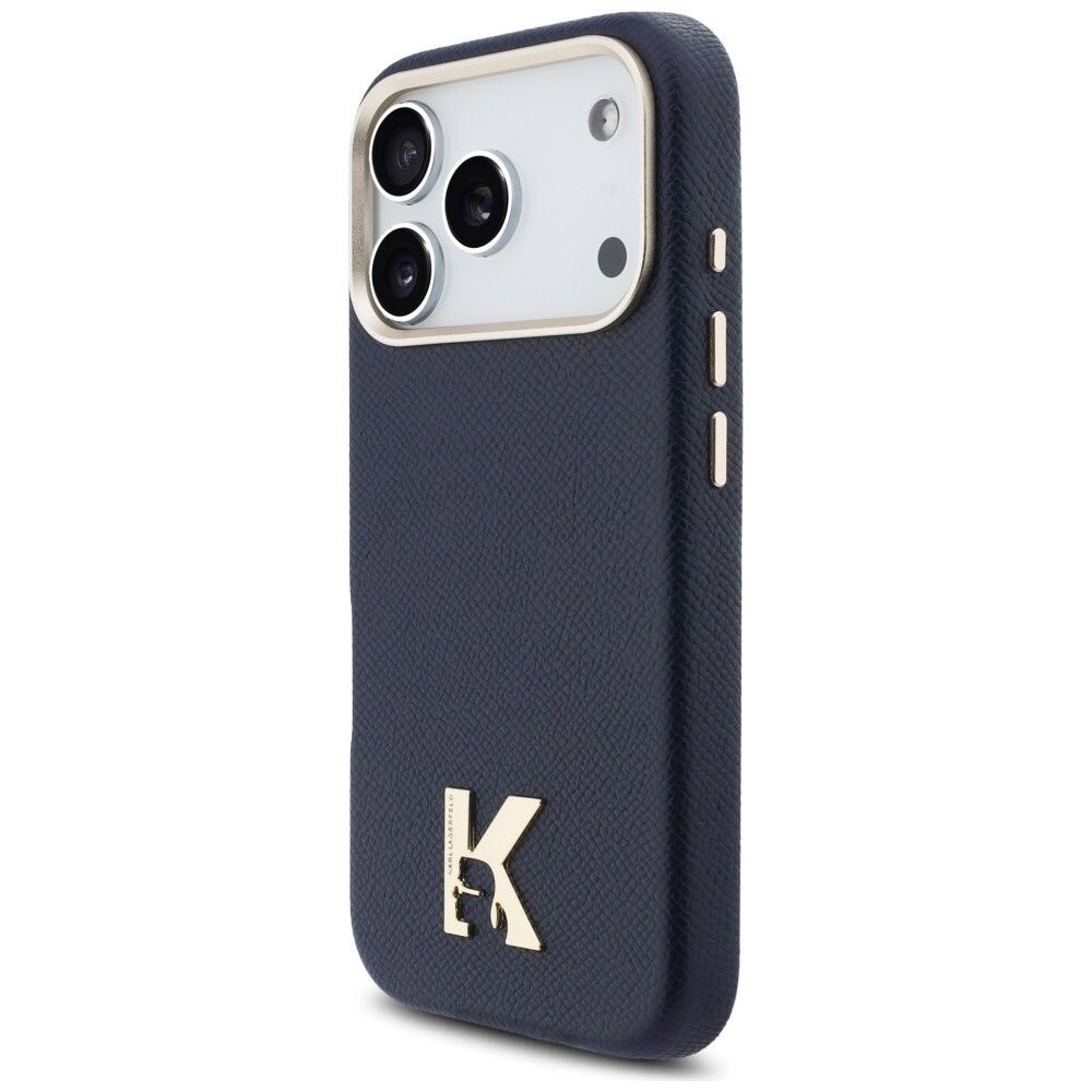 Zadní kryt KARL LAGERFELD case pro Apple iPhone 17 Pro compatible with MagSafe KLHMP17L5PGFKHGB, blue
