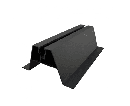 FVE trapezový můstek ČERNÝ hliníkový profil H70 délka 330mm, výška 70mm, EPDM